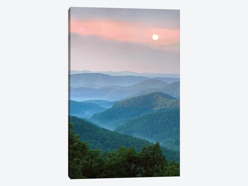 Sunrise Over Pisgah National Forest, North Carolina by Tim Fitzharris 1-piece Canvas Art