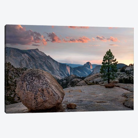 Sunset On Half Dome From Olmsted Pt, Sierra Nevada, Yosemite National Park, California Canvas Print #TFI1457} by Tim Fitzharris Canvas Print