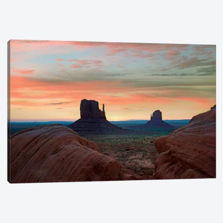 The Mittens At Sunset, Monument Valley, Arizona Canvas Print #TFI1460} by Tim Fitzharris Canvas Art Print