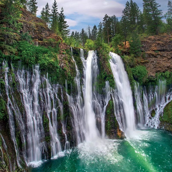 Minden Pictures: Waterfall II, Mcarthur-Burney Falls Memorial State Park, California by Tim Fitzharris