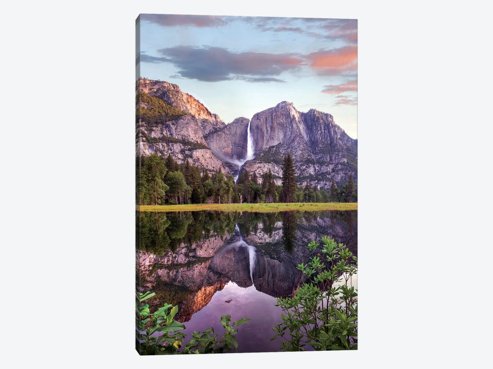 Yosemite Falls Reflected In Flooded Cook's Meadow, Yosemite Valley, Yosemite National Park, California by Tim Fitzharris 1-piece Art Print
