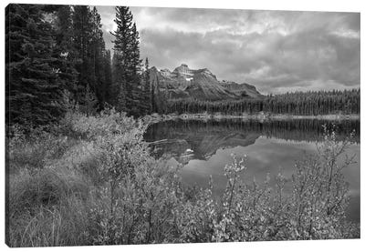 Bow Range at Herbert Lake, Rocky Mountains, Banff National Park, Alberta, Canada Canvas Art Print