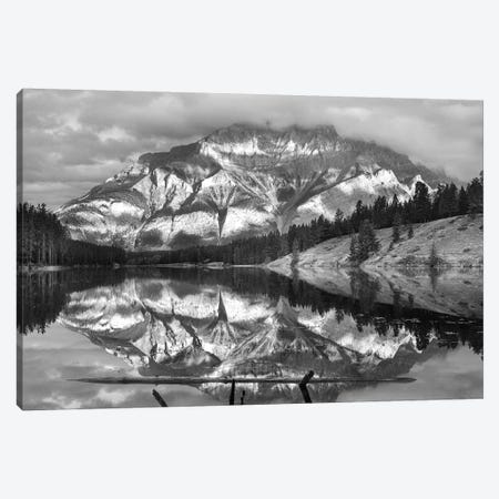 Cascade Mountain and Johnson Lake, Banff National Park, Alberta, Canada Canvas Print #TFI1561} by Tim Fitzharris Canvas Wall Art