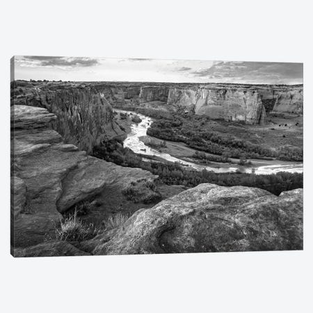 Junction Overlook, Chinle Wash, Canyon de Chelly National Monument, Arizona Canvas Print #TFI1646} by Tim Fitzharris Canvas Wall Art