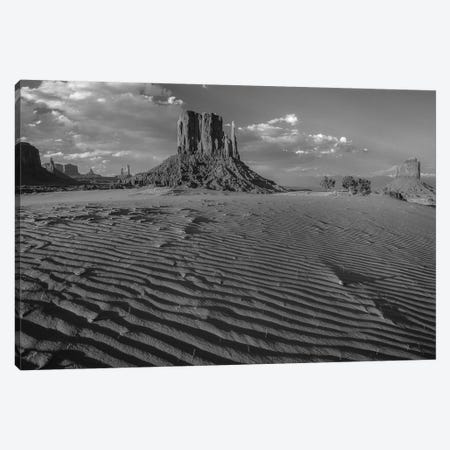 Sand dunes and the Mittens, Monument Valley Navajo Tribal Park, Arizona Canvas Print #TFI1760} by Tim Fitzharris Canvas Artwork
