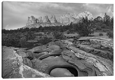 Seven Sacred Pools and Coffee Pot Rock, Red Rock-Secret Mountain Wilderness, Arizona Canvas Art Print