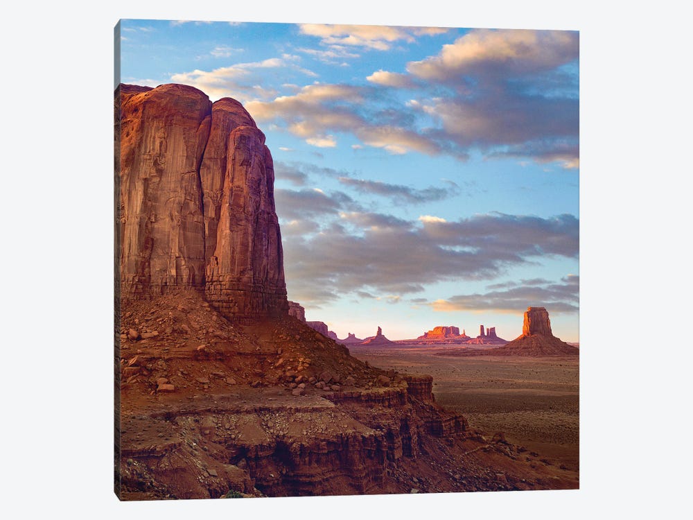 Buttes In Desert, Monument Valley Navajo Tribal Park, Utah by Tim Fitzharris 1-piece Canvas Wall Art