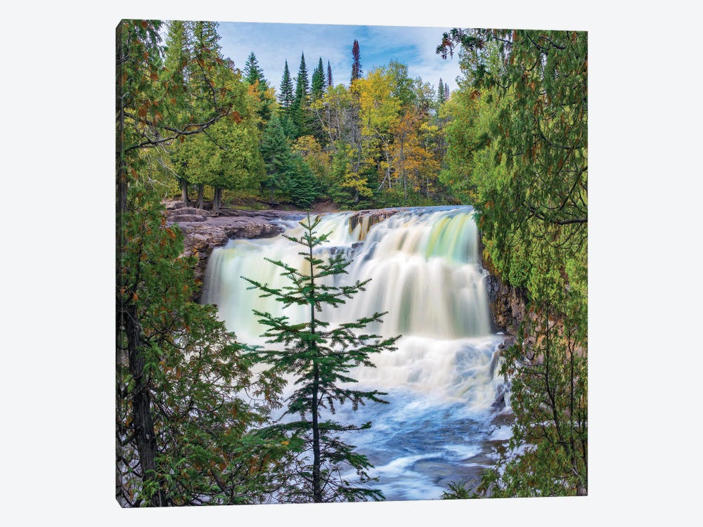 Middle Falls, Gooseberry Falls State Park, Minnesota by Tim Fitzharris 1-piece Canvas Print