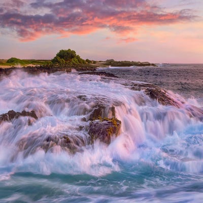 Wawaloli Beach Crashing Waves, Big Island, Hawaii by Tim Fitzharris framed wall art