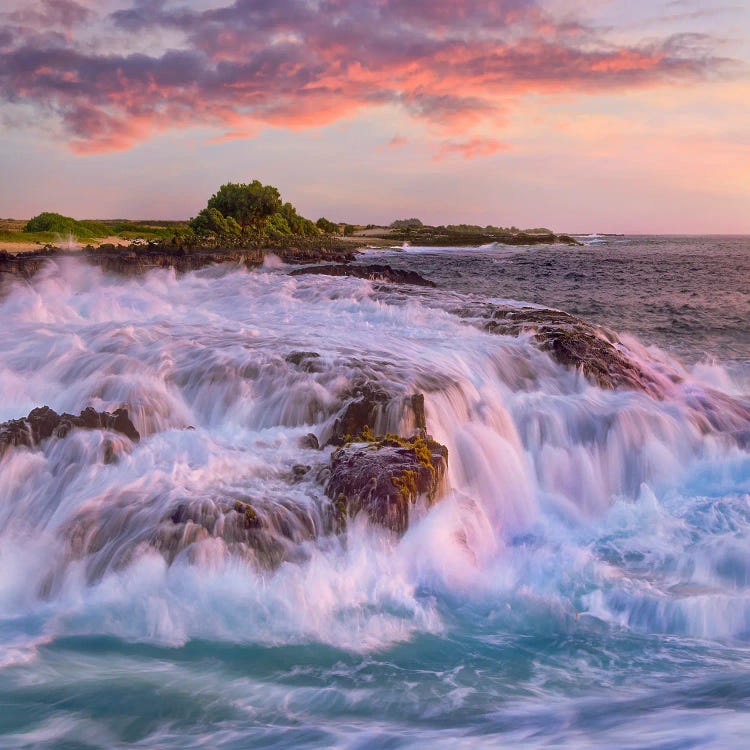 Wawaloli Beach Crashing Waves, Big Island, Hawaii