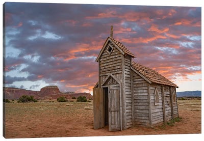 Church, Ghost Ranch, New Mexico Canvas Art Print - New Mexico Art
