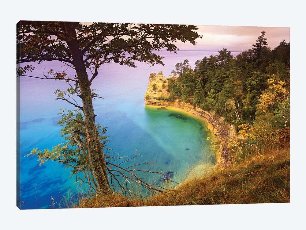 Castle Rock Overlooking Lake Superior, Pictured Rocks National Lakeshore, Michigan by Tim Fitzharris 1-piece Canvas Artwork