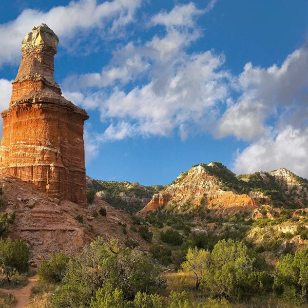 Minden Pictures: Lighthouse, Palo Duro Canyon State Park, Texas Panhandle, High Plains, Texas, USA by Tim Fitzharris