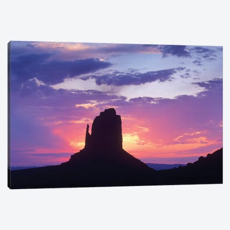East And West Mittens, Buttes At Sunrise, Monument Valley, Arizona Canvas Print #TFI323} by Tim Fitzharris Art Print