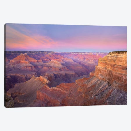 Grand Canyon As Seen From Mohave Point At Sunset, Grand Canyon National Park, Arizona Canvas Print #TFI399} by Tim Fitzharris Canvas Artwork