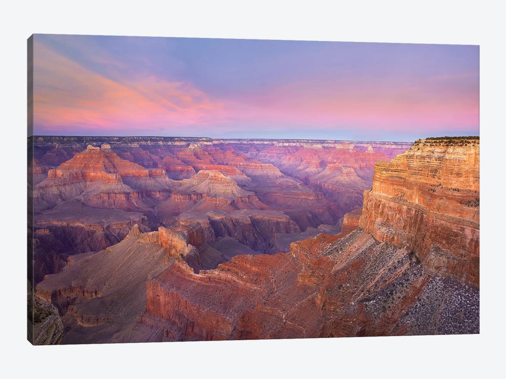 Grand Canyon As Seen From Mohave Point At Sunset, Grand Canyon National Park, Arizona by Tim Fitzharris 1-piece Canvas Wall Art