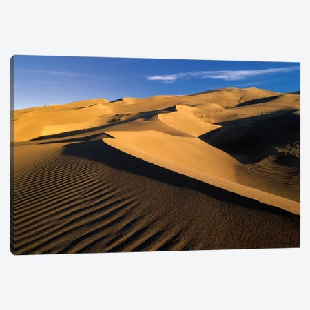 750' Sand Dunes, Tallest In North America, Great Sand Dunes National Monument, Colorado Canvas Print #TFI3} by Tim Fitzharris Canvas Art