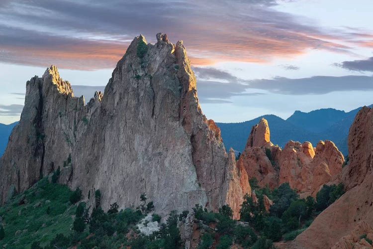 Gray Rock And South Gateway Rock, Conglomerate Sandstone Formations, Garden Of The Gods, Colorado Springs, Colorado III