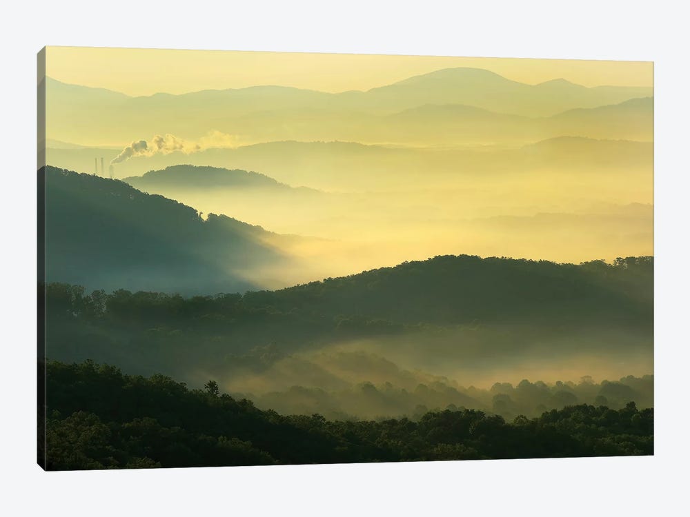Appalachian Mountains From Doughton Park, Blue Ridge Parkway, North Carolina I by Tim Fitzharris 1-piece Canvas Art Print