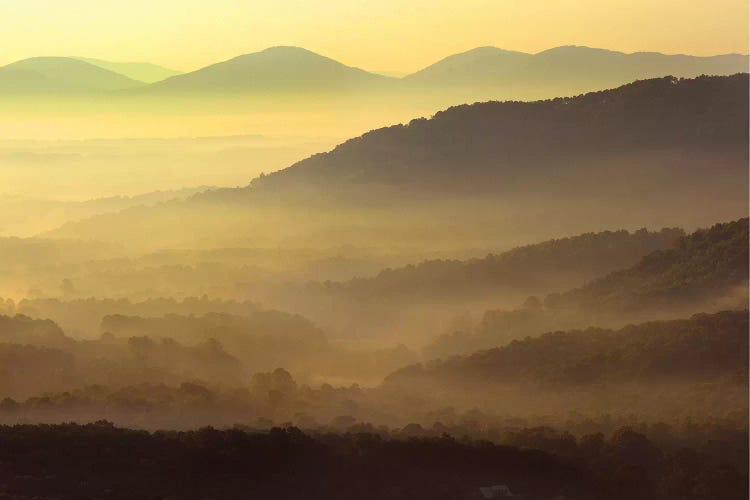 Appalachian Mountains From Doughton Park, Blue Ridge Parkway, North Carolina II