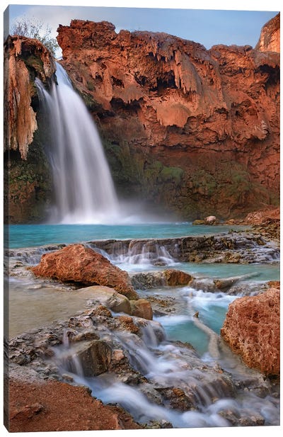Havasu Falls, Grand Canyon, Arizona III Canvas Art Print - Waterfall Art