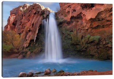 Havasu Falls, Grand Canyon, Arizona V Canvas Art Print - Waterfall Art