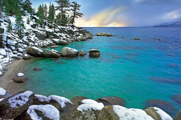 Hidden Beach And Memorial Point, Lake Tahoe, Nevada by Tim Fitzharris wall art