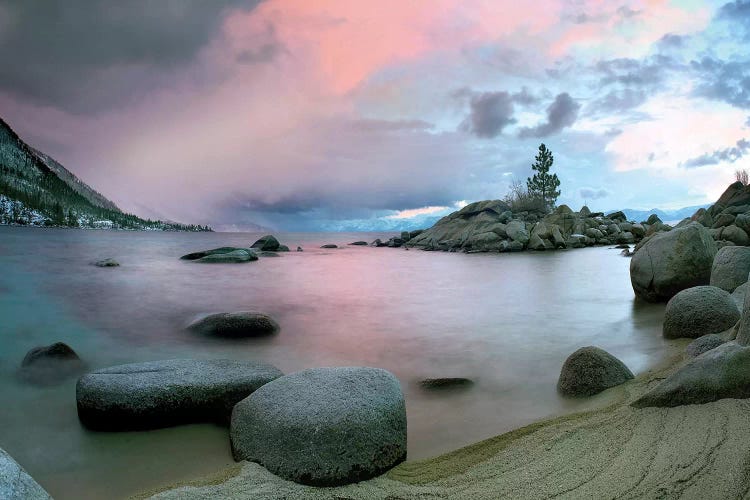 Hidden Beach At Sunset, Lake Tahoe, Nevada