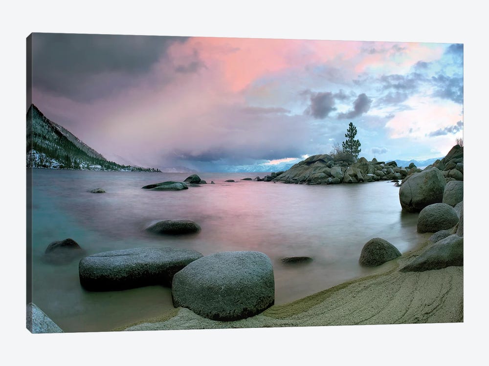 Hidden Beach At Sunset, Lake Tahoe, Nevada by Tim Fitzharris 1-piece Canvas Art
