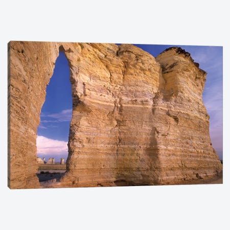 Arch In Monument Rocks National Landmark, Kansas II Canvas Print #TFI46} by Tim Fitzharris Canvas Print