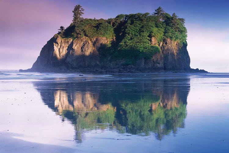 Abbey Island Looms Over Ruby Beach, Olympic National Park, Washington