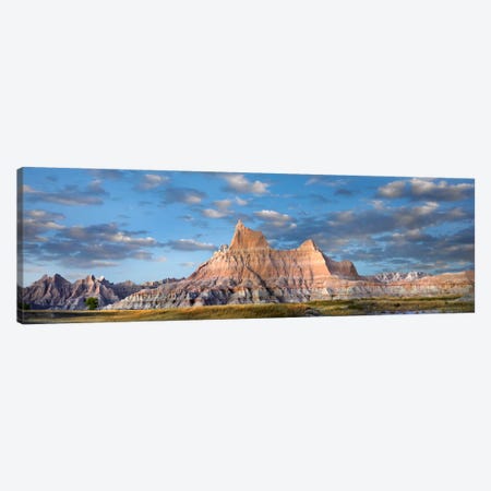 Landscape Showing Erosional Features In Sandstone, Badlands National Park, South Dakota Canvas Print #TFI507} by Tim Fitzharris Canvas Wall Art