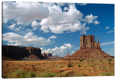 Landscape View, Monument Valley Navajo Tribal Park, Arizona Canvas Art Print