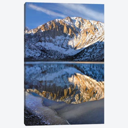 Laurel Mountain Reflected In Convict Lake, Eastern Sierra Nevada, California I Canvas Print #TFI521} by Tim Fitzharris Canvas Print