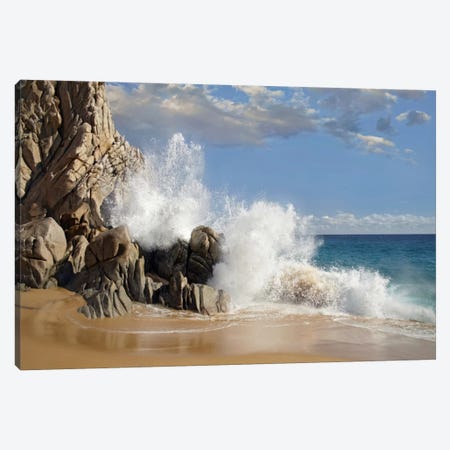 Lover's Beach With Crashing Waves, Cabo San Lucas, Mexico Canvas Print #TFI547} by Tim Fitzharris Canvas Art