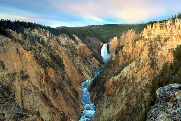 Wyoming: Lower Yellowstone Falls, Yellowstone National Park, Wyoming III by Tim Fitzharris