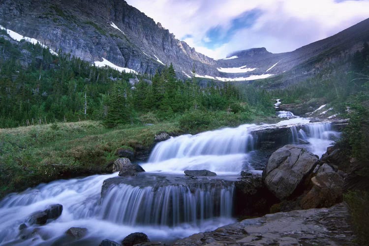 Lunch Creek Cascades, Glacier National Park, Montana