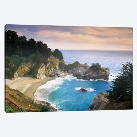 Mcway Cove And Mcway Falls, Julia Pfieffer-Burns State Park, California Canvas Print #TFI586} by Tim Fitzharris Canvas Art