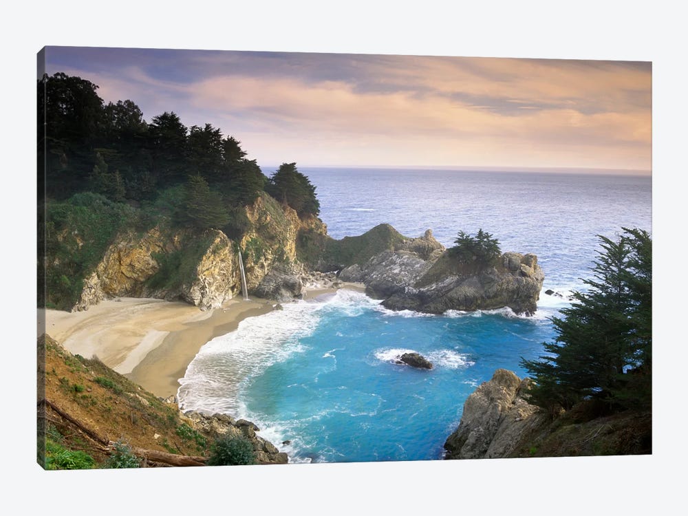 Mcway Cove And Mcway Falls, Julia Pfieffer-Burns State Park, California by Tim Fitzharris 1-piece Canvas Artwork
