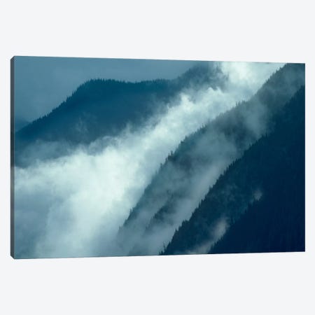 Mist Rising In The Cascade Mountains Near Hope, British Columbia, Canada Canvas Print #TFI602} by Tim Fitzharris Canvas Artwork