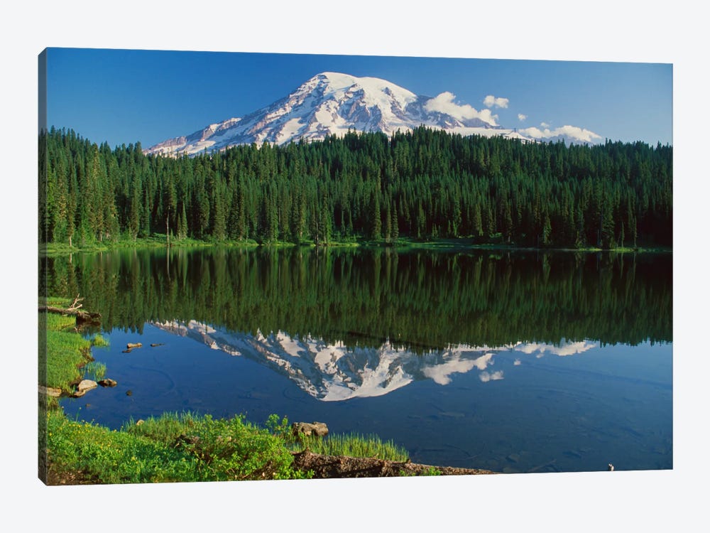 Mount Rainier And Reflection Lake, Mount Rainier National Park, Washington I by Tim Fitzharris 1-piece Canvas Art