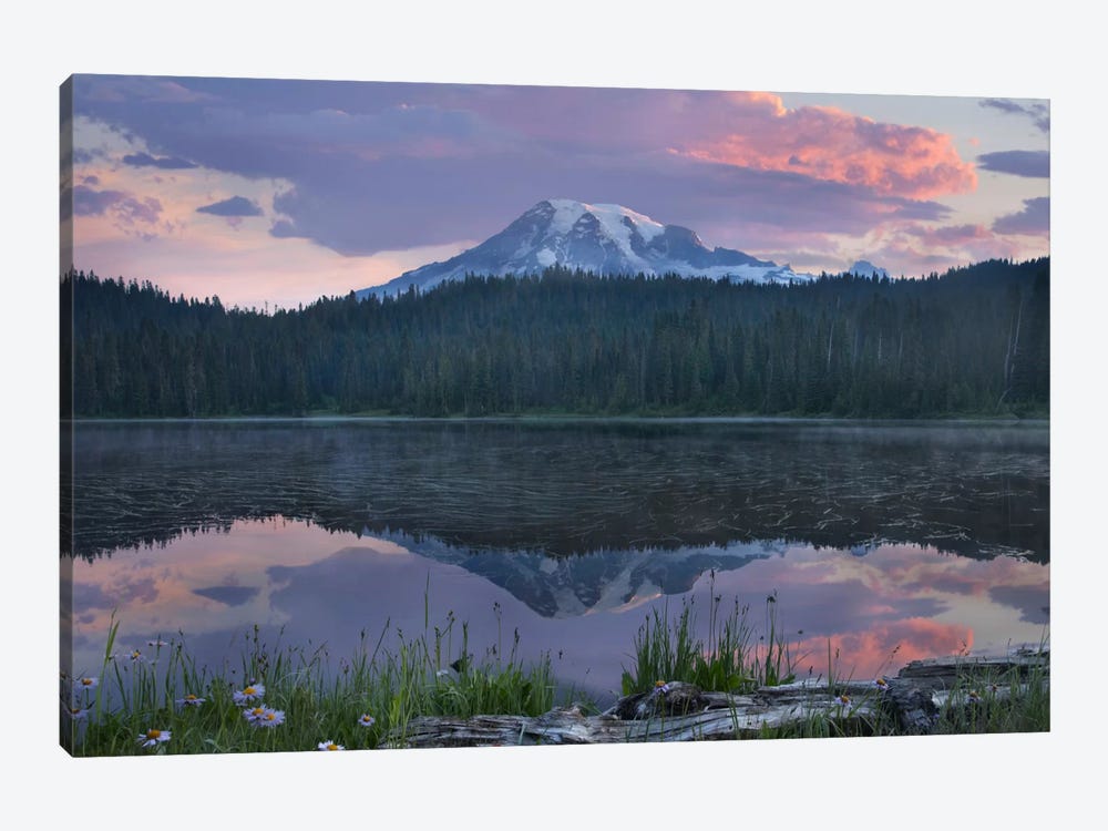 Mount Rainier And Reflection Lake, Mount Rainier National Park, Washington II by Tim Fitzharris 1-piece Canvas Art Print