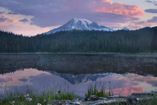 Mount Rainier: Mount Rainier And Reflection Lake, Mount Rainier National Park, Washington II by Tim Fitzharris