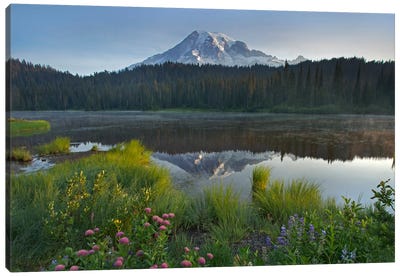 Mount Rainier And Reflection Lake, Mount Rainier National Park, Washington III Canvas Art Print
