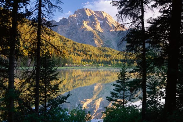 Wyoming: Mt Moran And String Lake, Grand Teton National Park, Wyoming by Tim Fitzharris