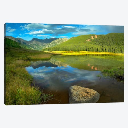 Mt Powell And Piney Lake, Colorado I Canvas Print #TFI661} by Tim Fitzharris Canvas Art