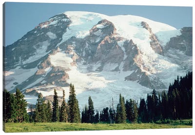 Mt Rainier, Cascade Mountains, Washington Canvas Art Print - Cascade Range