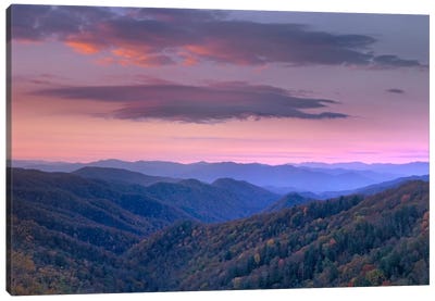 Newfound Gap, Great Smoky Mountains National Park, North Carolina Canvas Art Print - Mountains Scenic Photography