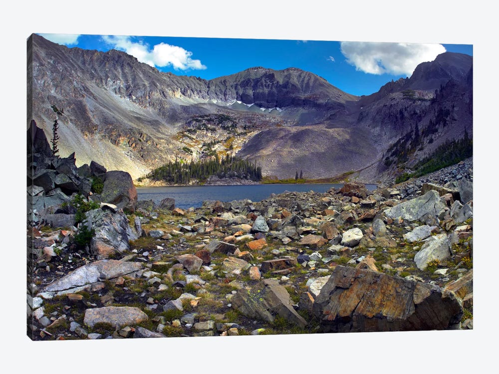 Nokhu Crags, Hornfel Layers Carved By Glaciers, Medicine Bow Range, Colorado I by Tim Fitzharris 1-piece Canvas Artwork
