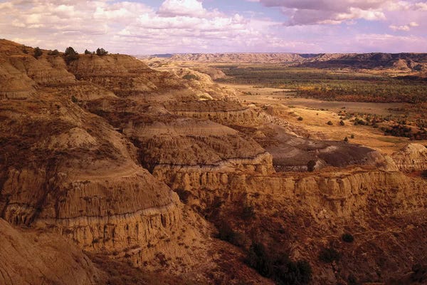 North Dakota: Badlands In Theodore Roosevelt National Park, North Dakota by Tim Fitzharris